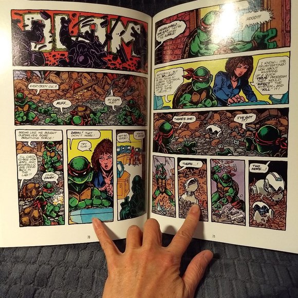 Vintage 1986 Teenage Mutant Ninja Turtles Graphic Novel #1 - Picture 5 of 6